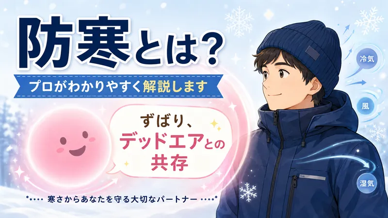 防寒とはデッドエアとの共存 | 防寒服のプロが詳しく解説