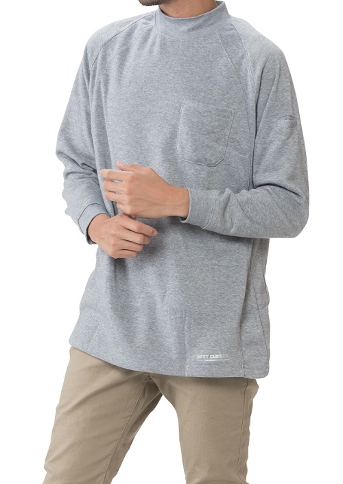 裏フリース防寒ハイネックシャツ550-15静電気防止加工【防寒服プロ】