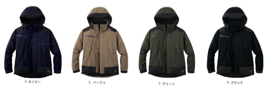 防水・透湿 防寒ジャケット SPT32420｜吸湿発熱機能綿・裏フリース