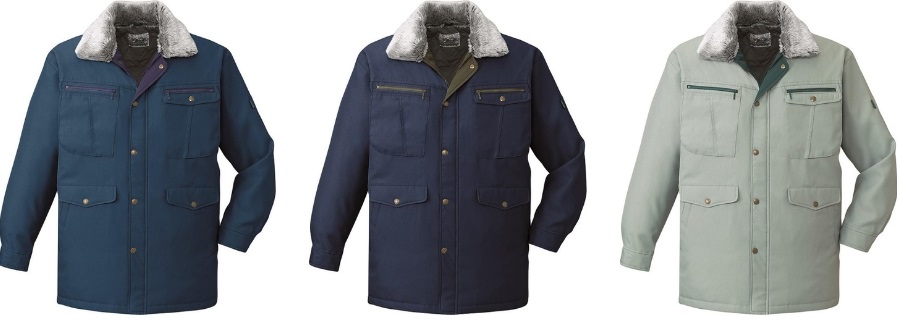 防具 mmm 防寒作業服の定番デザイン帯電防止撥水加工ワークコート48073【自重堂】