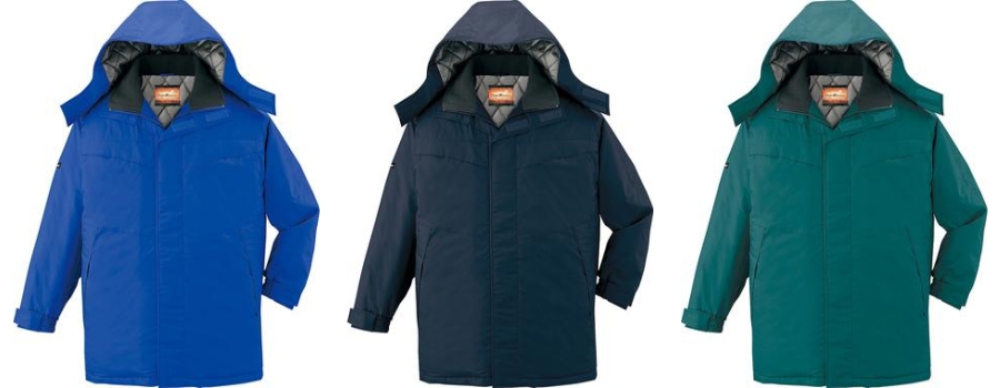 自重堂 防寒コート48443｜裏アルミで保温効果抜群・撥水加工で雨雪に