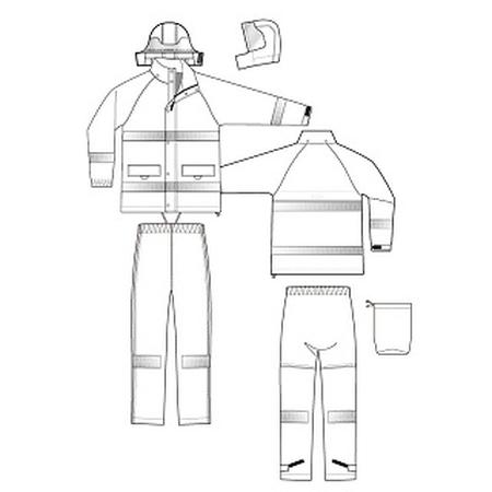 道路工事反射素材レインウェア