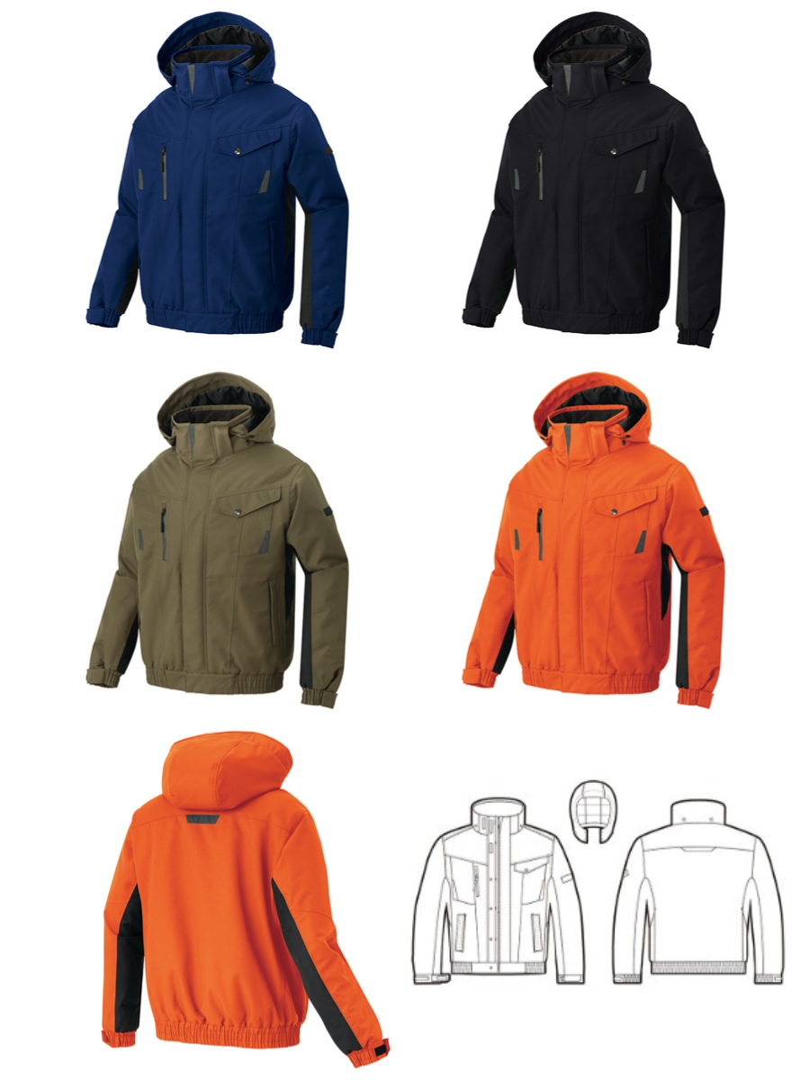 光電子×BRING機能綿の防水防寒着 アイトス男女兼用防水防寒ブルゾンAZ