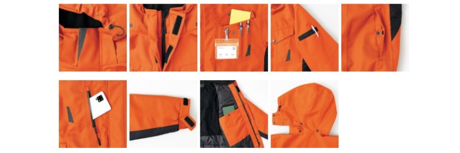 光電子×BRING機能綿の防水防寒着 アイトス男女兼用防水防寒ブルゾンAZ