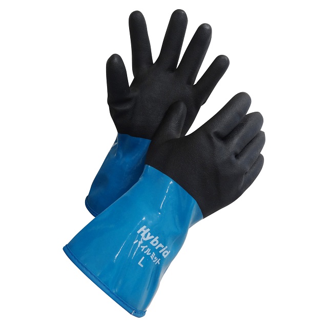 10セット売　防水防寒手袋 Lサイズ（ホワイト） 5双 縫製防寒手袋 作業用グローブ - 1