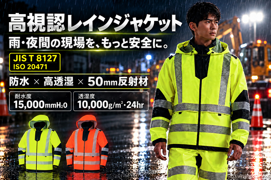 7811高視認レインジャケット