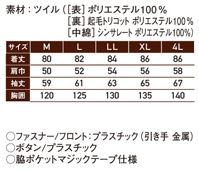 -40度対応冷凍倉庫防寒着