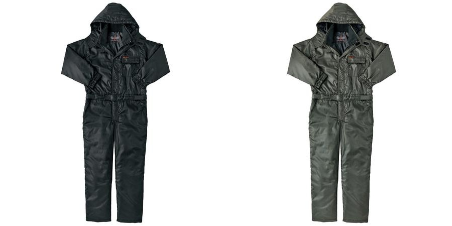 防寒ツナギ8264軽くて動きやすい冬の屋外現場作業に向く続き服