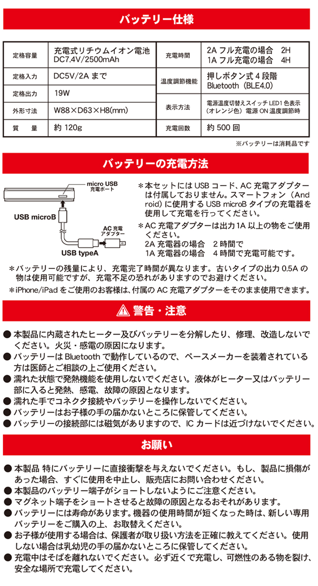 使用上の注意
