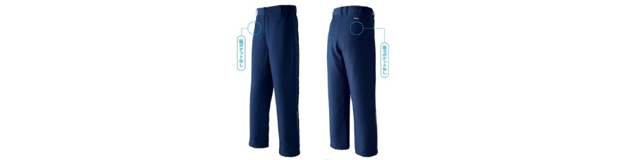 ノンポケットパンツ